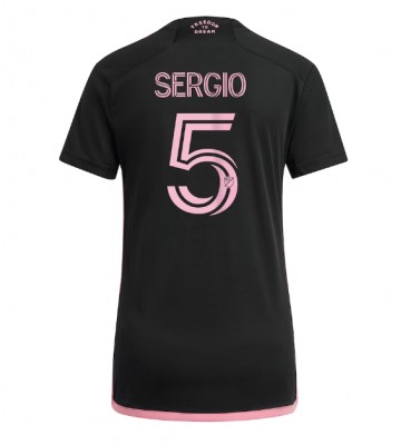 Inter Miami Sergio Busquets #5 Replika Udebanetrøje Dame 2023-24 Kortærmet